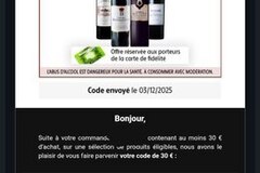 Vente: Code Intermarché Drive (30€)