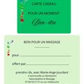 Offre: Bientot Noël, offrez un massage