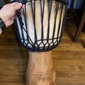 Selling with online payment: Goatskin handmade djembe from Mali