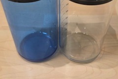 Gebruikte apparatuur: EMS water en nightcleaner flessen 75 per fles.