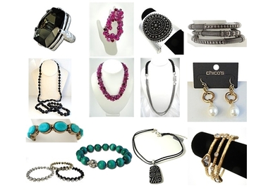 Bulk Lots: 40 -- DESIGNER JEWELRY--CHICO'S; EXPRESS; LOFT ETC $2.49 PC