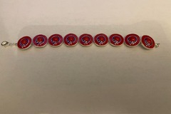 Bulk Lots: 50 pcs-Red Hat Ladies Bracelets-$1.99 ea!