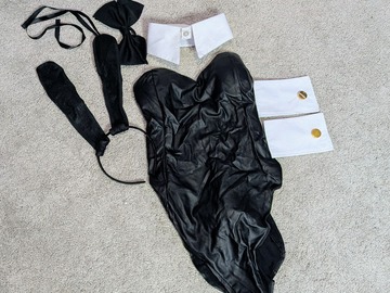 Selling with online payment: Stretchy Black Bunny Suit Cosplay