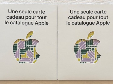 Vente: Cartes Cadeaux Apple Store (220€)
