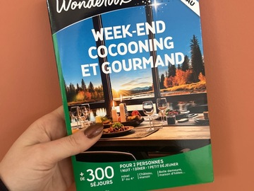 Vente: Coffret Wonderbox "Week-end cocooning et gourmand" (149,90€)