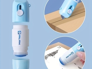 Bulk Lots: 100Set/200pcs 2 in 1 Thermal Paper Correction Fluid, Quick Dry,