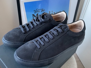 Selling with online payment: [EU] New Suitsupply navy suede sneakers, size US9\EU42