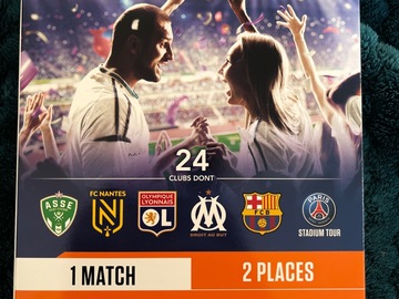 Vente: Coffret Tickn'Box Match de Foot & Stadium Tour en Duo (89,90€)