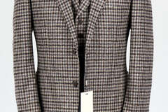 Selling with online payment: [EU] NWT Suitsupply brown checked 3pc suit, size 38R