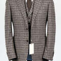 Selling with online payment: [EU] NWT Suitsupply brown checked 3pc suit, size 38R