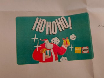Vente: e-Carte cadeau Fnac Darty (50€)