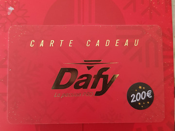 Vente: Carte cadeau Dafy Moto (200€)