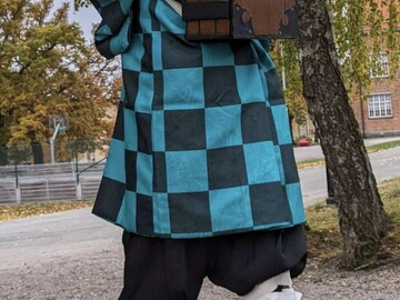 Selling with online payment: Tanjiro Kamado Demon Slayer Cosplay