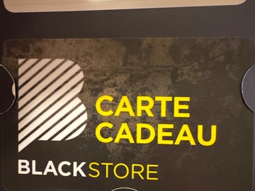 Vente: Carte cadeau Blackstore (50€)