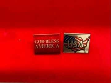 Bulk Lots: 500 pcs-- Patriotic Tac Pins--$0.19 pcs!!