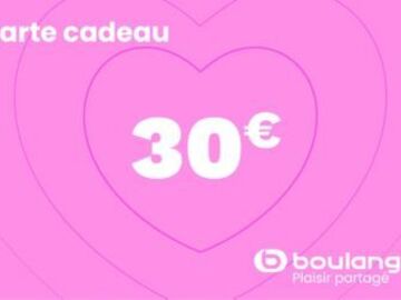 Vente: e-Carte Cadeau Boulanger (30€)