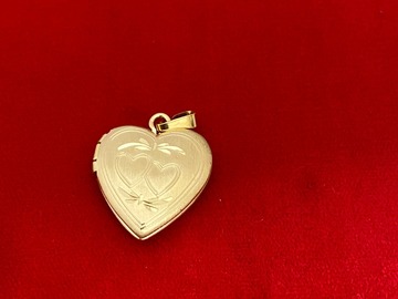 Bulk Lots: 12 pcs--Genuine 14kt GOLD FILLED Heart Locket--$8.00 each