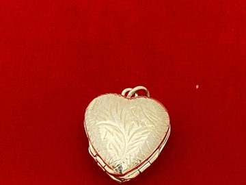 Bulk Lots: 5 pcs-Sterling Silver 4 in 1 Heart Locket-3/4"x3/4"-$20 pcs