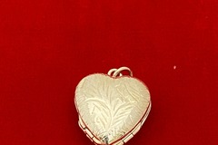 Bulk Lots: 5 pcs-Sterling Silver 4 in 1 Heart Locket-3/4"x3/4"-$20 pcs