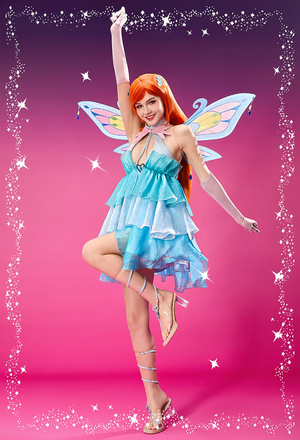 Bloom Enchantix Winx Club Costume+Wig [M] - Lumikha Cosplay Resale