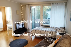 Renting out: Furnished 34.5m² studio+big balcony near Aalto Uni