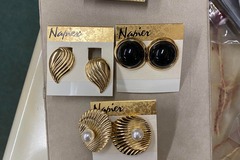 Bulk Lots: 25 pairs-Genuine Monet & Napier Clip Earrings-$4 pair 