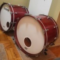 Selling with online payment: 2 Ludwig 24"x16" Maple Bass Drums