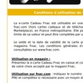 Vente: e-Carte cadeau FNAC (120€)