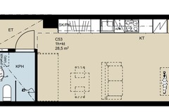 Annetaan vuokralle: A furnished studio apartment at peuraniitty 1, Espoo