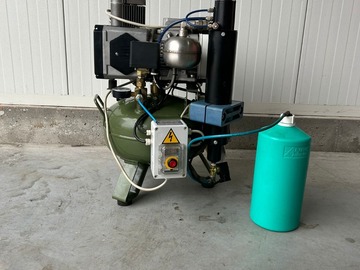 Gebruikte apparatuur: Cattani Compressor 1 cilinder
