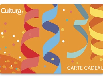 Vente: e-Cartes cadeaux Cultura (200€)