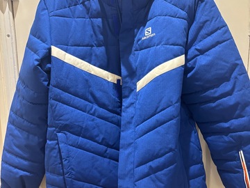 Winter sports: Salomon Ski Jacket Blue – Size L – Waterproof & Insulated