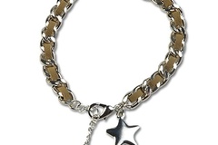 Bulk Lots: 80 pcs-Silver Star Bracelet 7 1/4"-$1.25 pcs