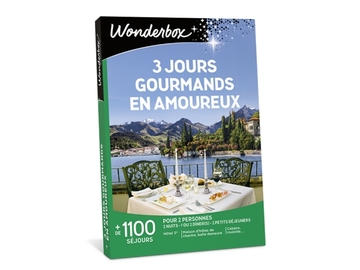 Vente: Coffret Wonderbox "3 jours gourmands en amoureux" (199,90€)