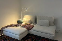 Myydään: IKEA Söderhamn 2‑istuttava sohva divaanilla / 2-seat sofa – beige