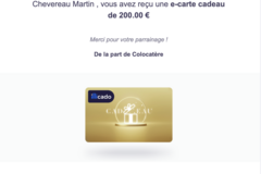 Vente: e-Carte cadeau illicado (200€)