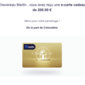 Vente: e-Carte cadeau illicado (200€)