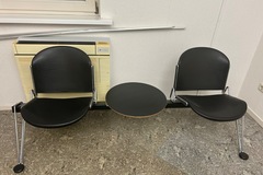 Gebruikte apparatuur: 2 zitplaatsen plus tafel