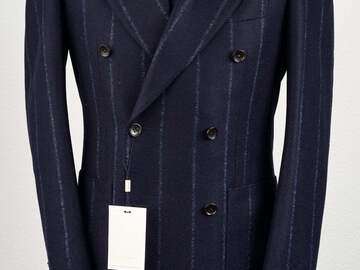 Selling with online payment: [EU][NO US TAX] NWT Suitsupply navy chalk stripe db suit, size 38