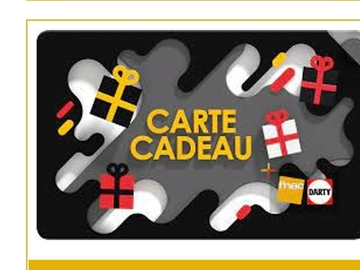 Vente: e-Carte cadeau Fnac Darty (50€)