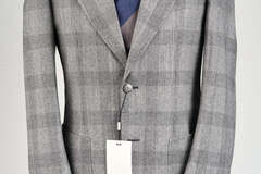 Selling with online payment: [EU][NO US TAX] NWT Suitsupply grey glen check suit, size 38R