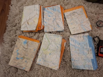 Til leie (per uke): Maastokarttoja