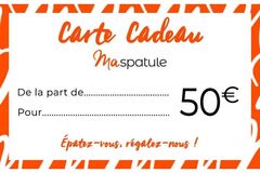 Vente: e-Carte cadeau Maspatule (50€)