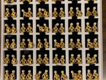 Bulk Lots: 720 prs-Convertible 2-part Earrings-$0.14 pr