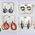 Bulk Lots: 144 prs-Department Store High End Earrings--$0.69 pair!