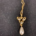 Bulk Lots: 66 pcs-18" Pearl Teardrop-Swarovski Necklace-$1.50 pcs