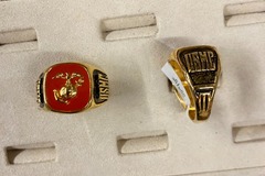 Bulk Lots: 17 pcs-Marine's Enamel Rings-Men's-$5.88 ea-USA Made!