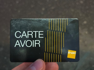 Vente: Carte avoir Fnac (249,99€)