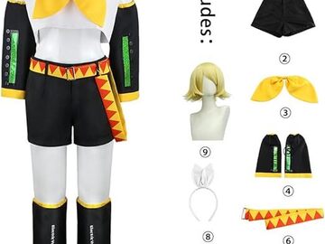 Selling with online payment: Vocaloid Kagamine Rin Costume+Wig [L]