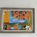 Selling: Peinture peinture naïve signée SAND avec cadre
